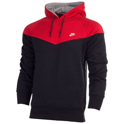 nike pullover schwarz weiß rot|Rot Hoodies & Sweatshirts .